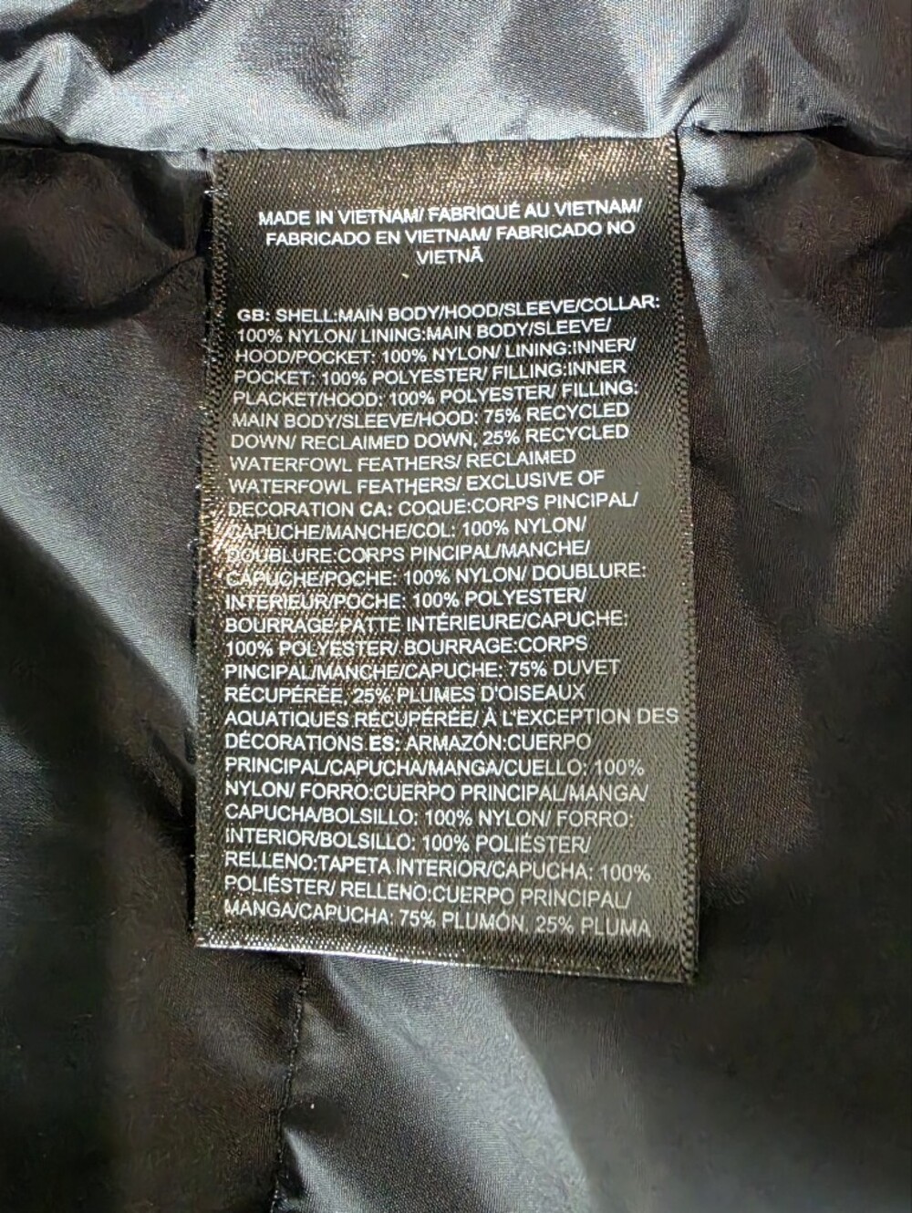 The North Face Down Hooded Parka Black 600 Fill Long Puffer Jacket Men's Sz XXL - Picture 7 of 14